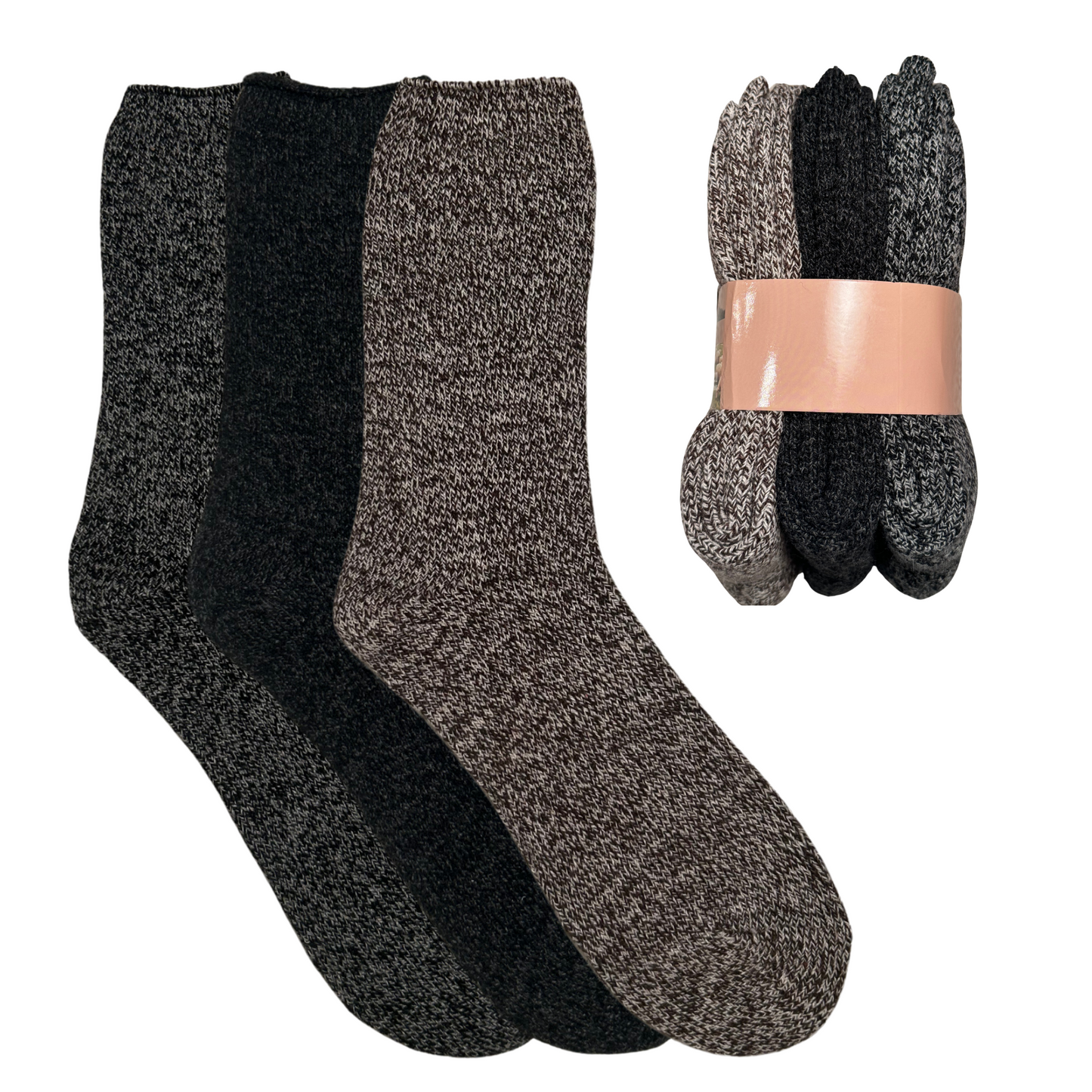 Wollsocken Herren/Damen - 3er Pack