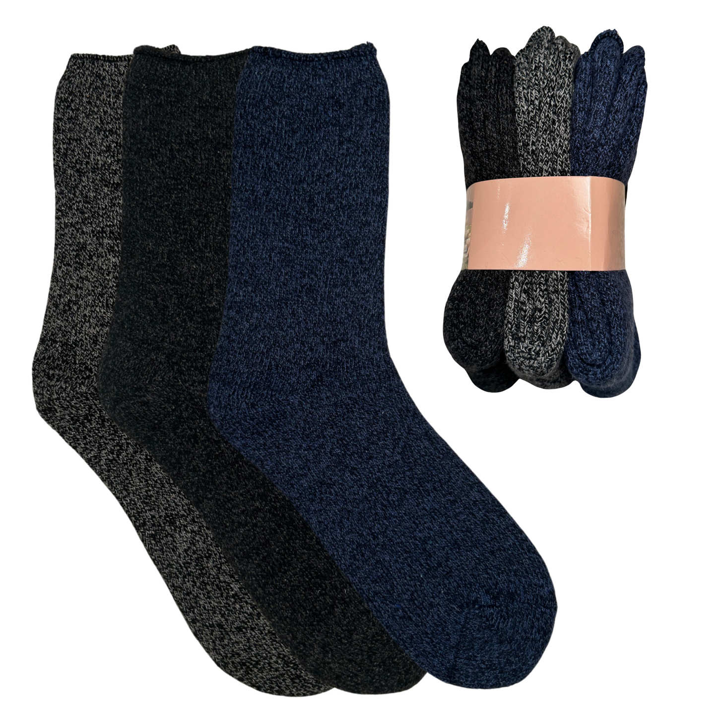 Wollsocken Herren/Damen - 3er Pack