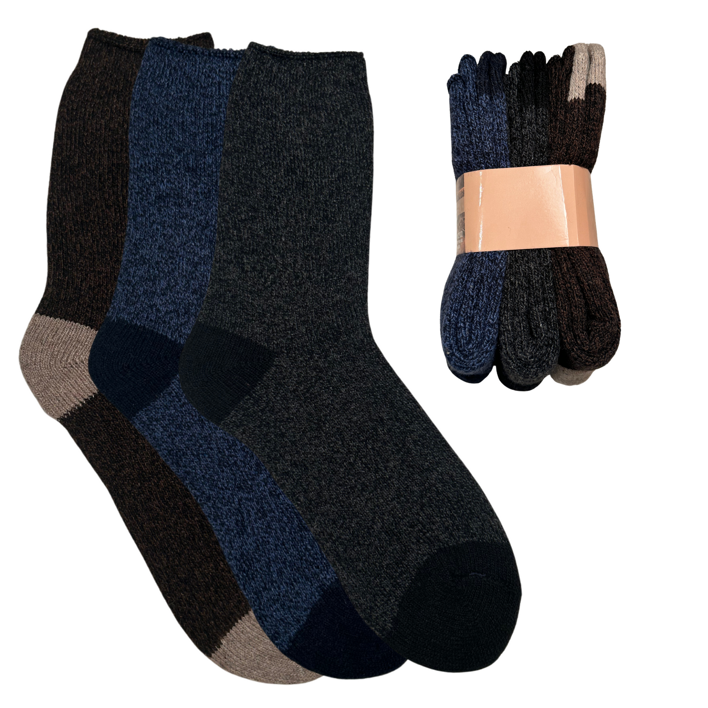 Wollsocken Herren/Damen - 3er Pack