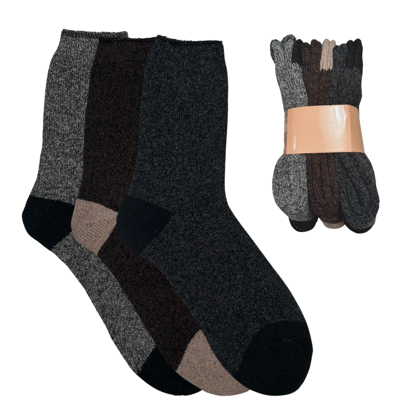 Wollsocken Herren/Damen - 3er Pack