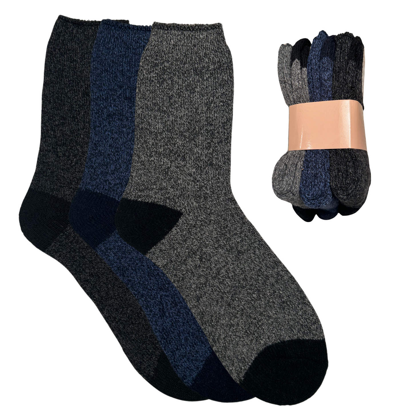 Wollsocken Herren/Damen - 3er Pack