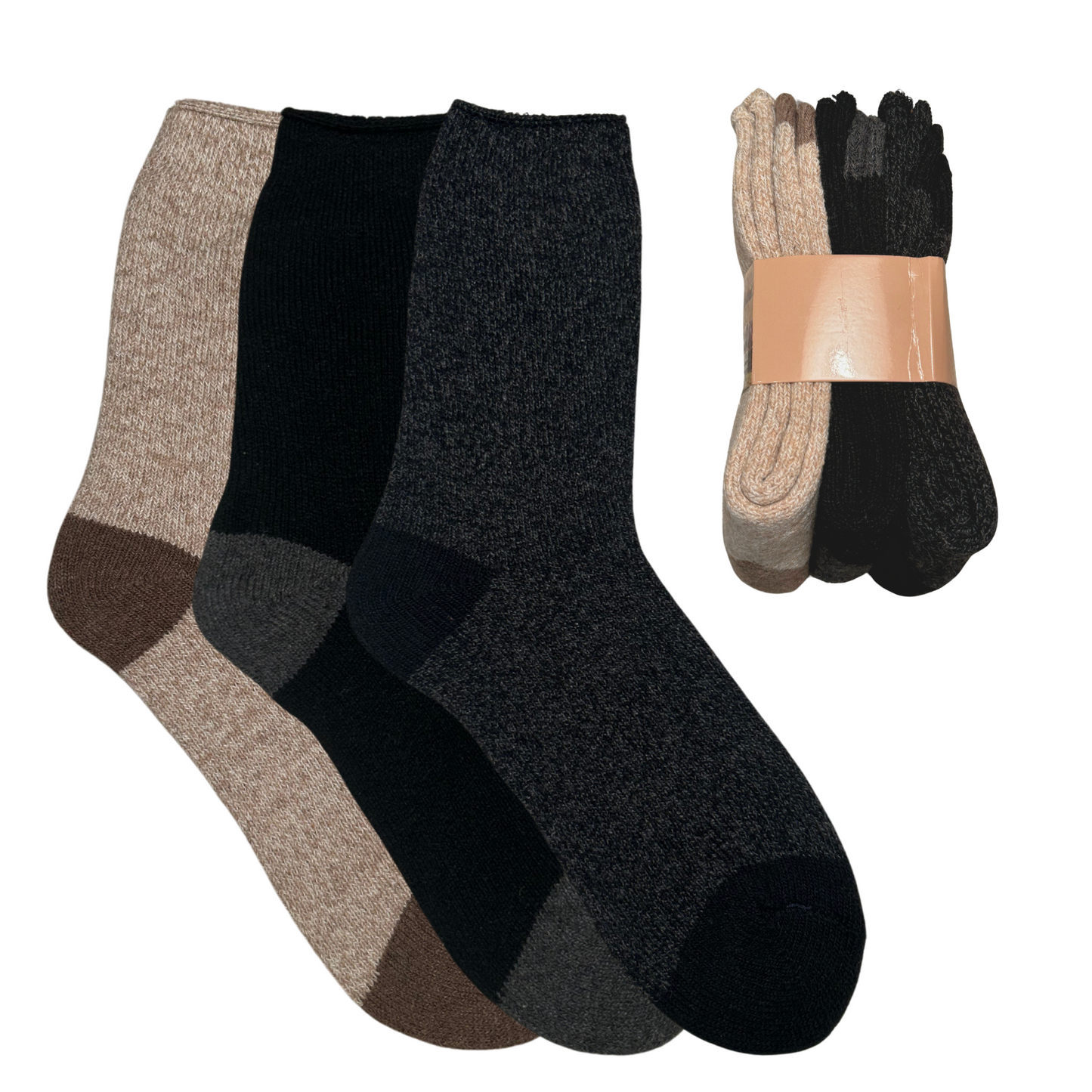 Wollsocken Herren/Damen - 3er Pack